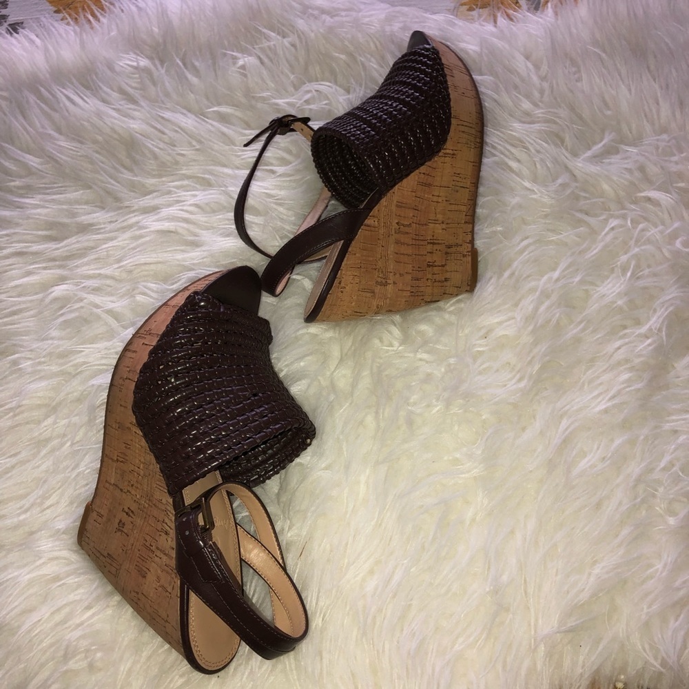 ENZO ANGIOLINI Cantone Designer cork Wedge Sandals Sz 8 - Picture 7 of 9